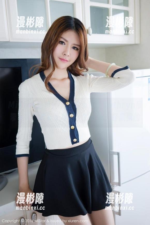 MiStar魅妍社 - 这套小狐狸Kathryn吊带写真，简直是视觉上的云朵，轻飘飘的