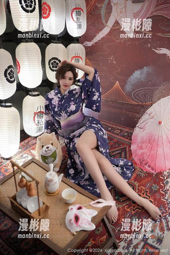 秀人网 - 安然maleah和服套图：更新后她的姿态就像和风细语，哈哈哈！